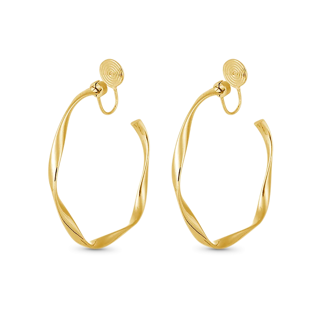 GnoceClip per orecchie a cerchio con elementi geometrici