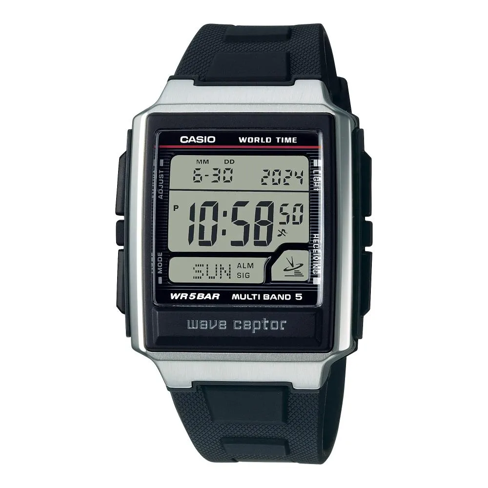 Orologio Uomo CASIO WV-59R-1AEF Silicone Nero Radiocontrollato