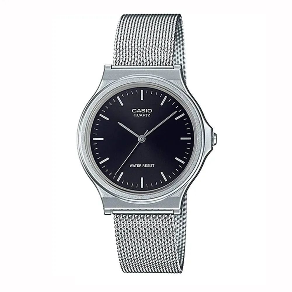 Orologio CASIO MQ-24M-1EDF VINTAGE Acciaio Maglia Mesh Nero