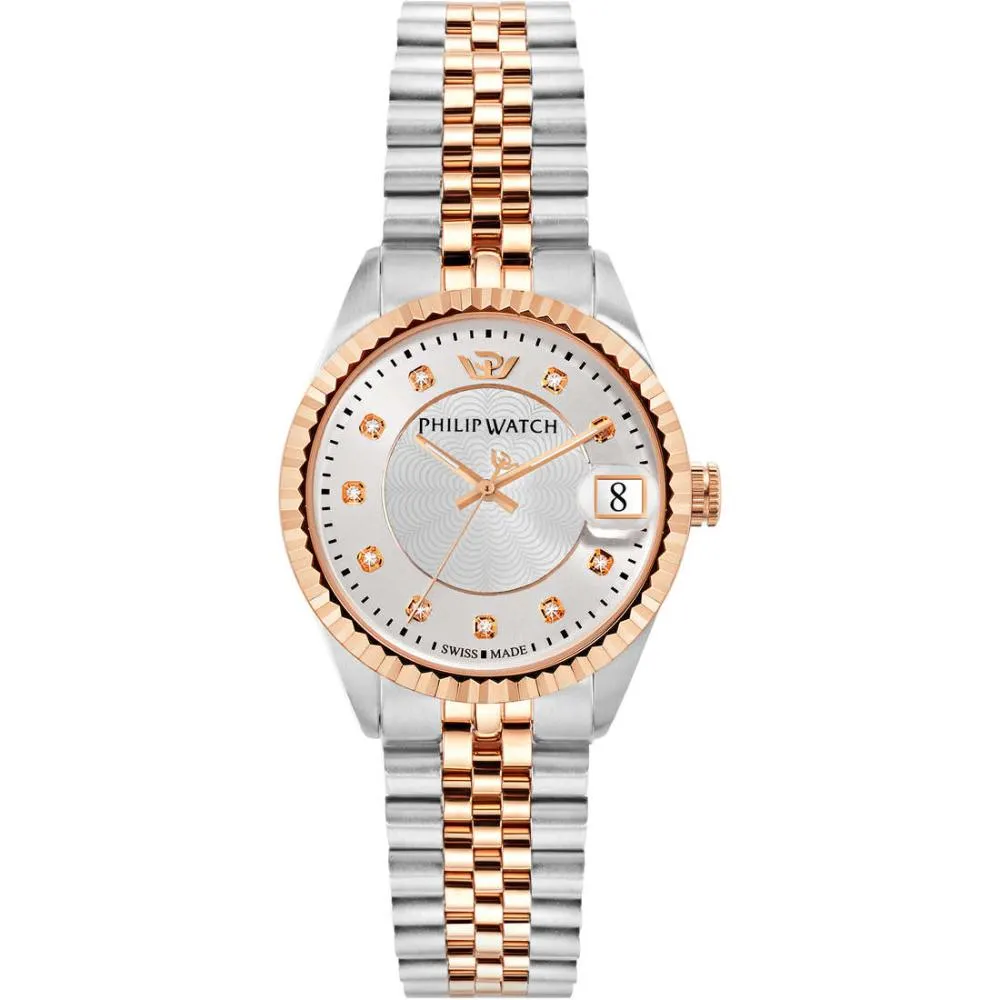 Orologio Donna PHILIP WATCH CARIBE R8253597524 Acciaio Rosè Diamanti SWISS MADE