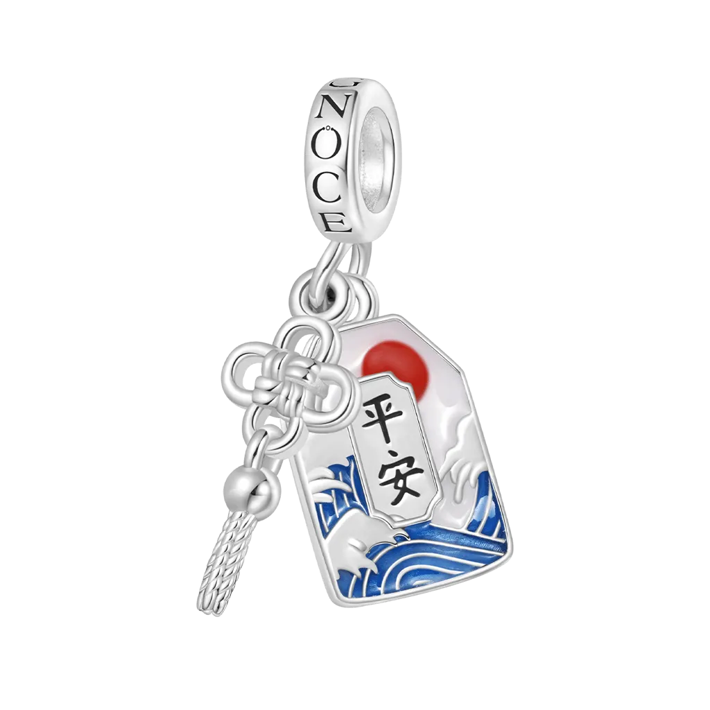 Gnoce Charm Ciondolo Amuleto Yushou Ukiyo-E Fortunato