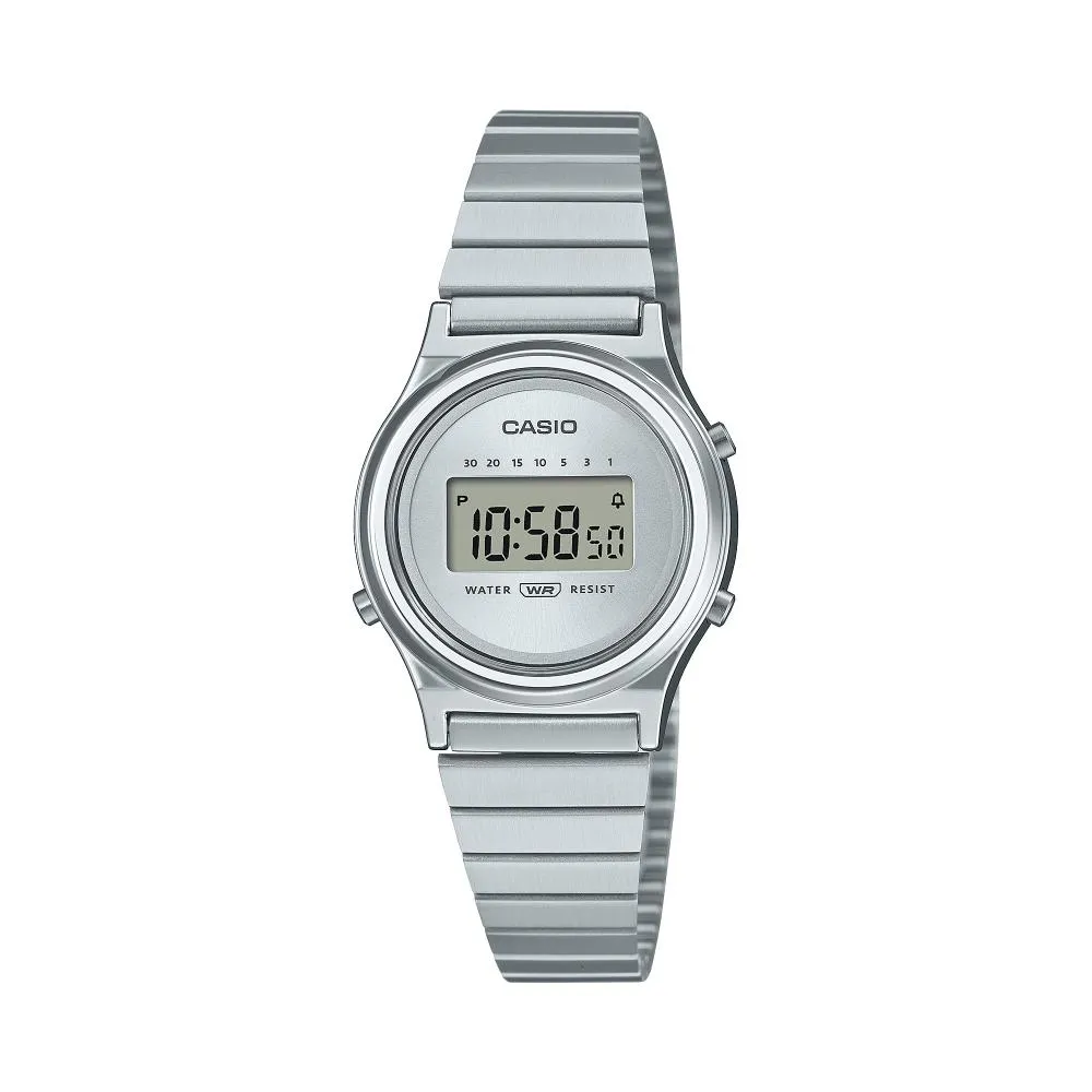 Orologio Donna CASIO Vintage LA-700WE-7AEF Acciaio Classico Digitale Grigio