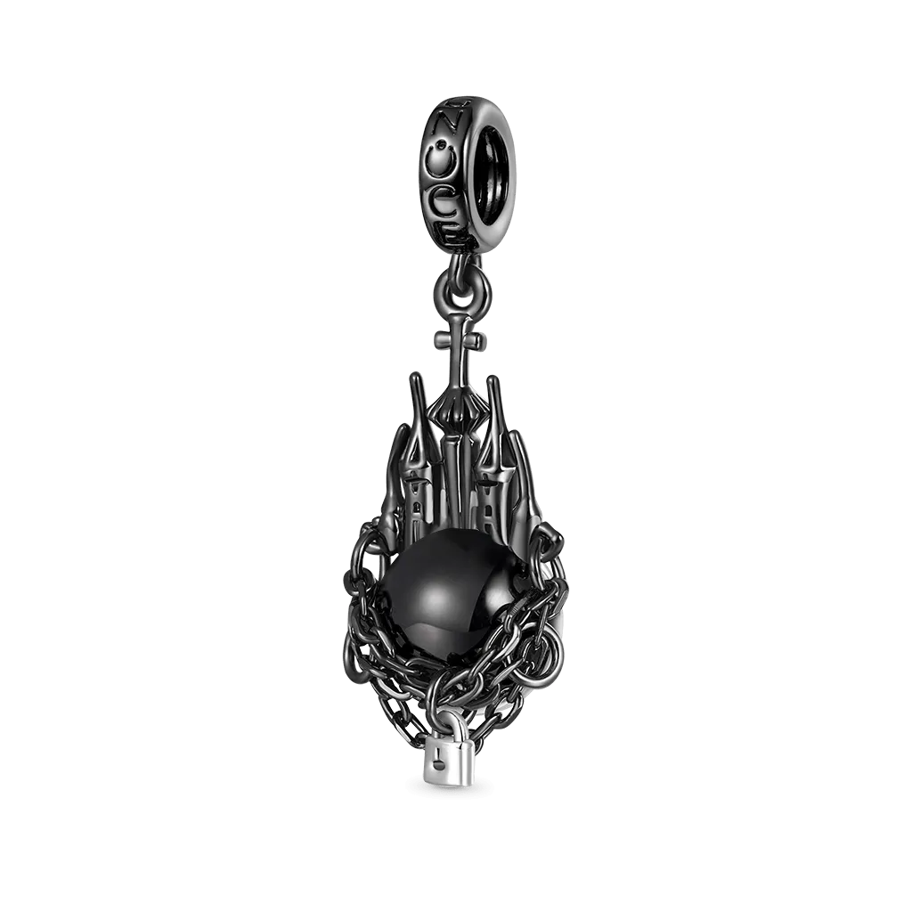 Gnoce  Ciondolo Castello Scuro con Perla Nera Naturale