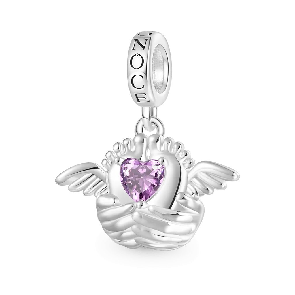 Gnoce Ciondolo Bambino Angelo con Pietra Portafortuna