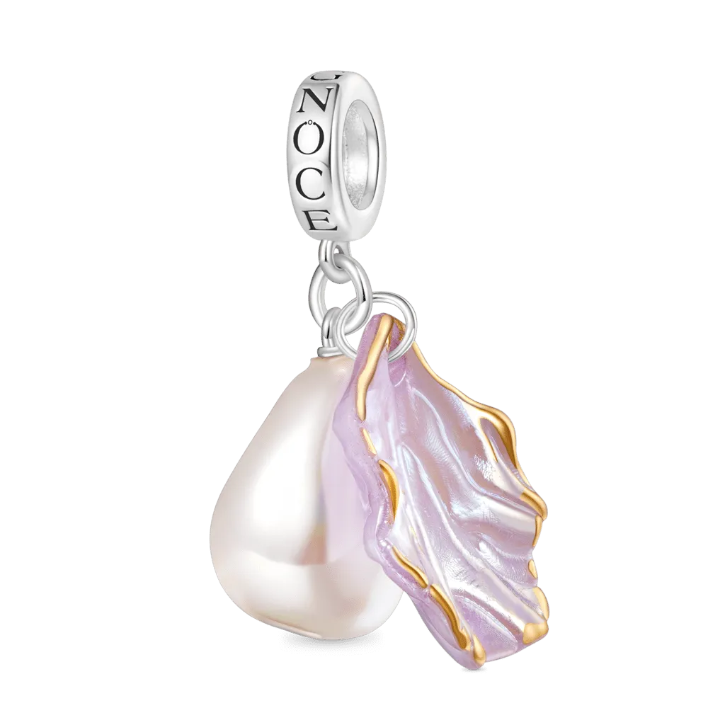 Gnoce Ciondolo Perla Barocca & conchiglia Oceanica Estiva