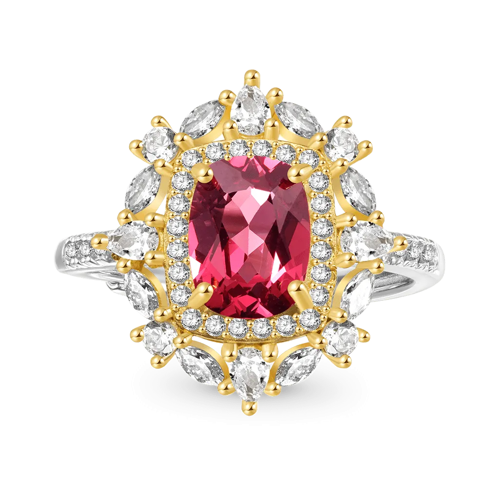 Gnoce Anello Granato Rosso Naturale