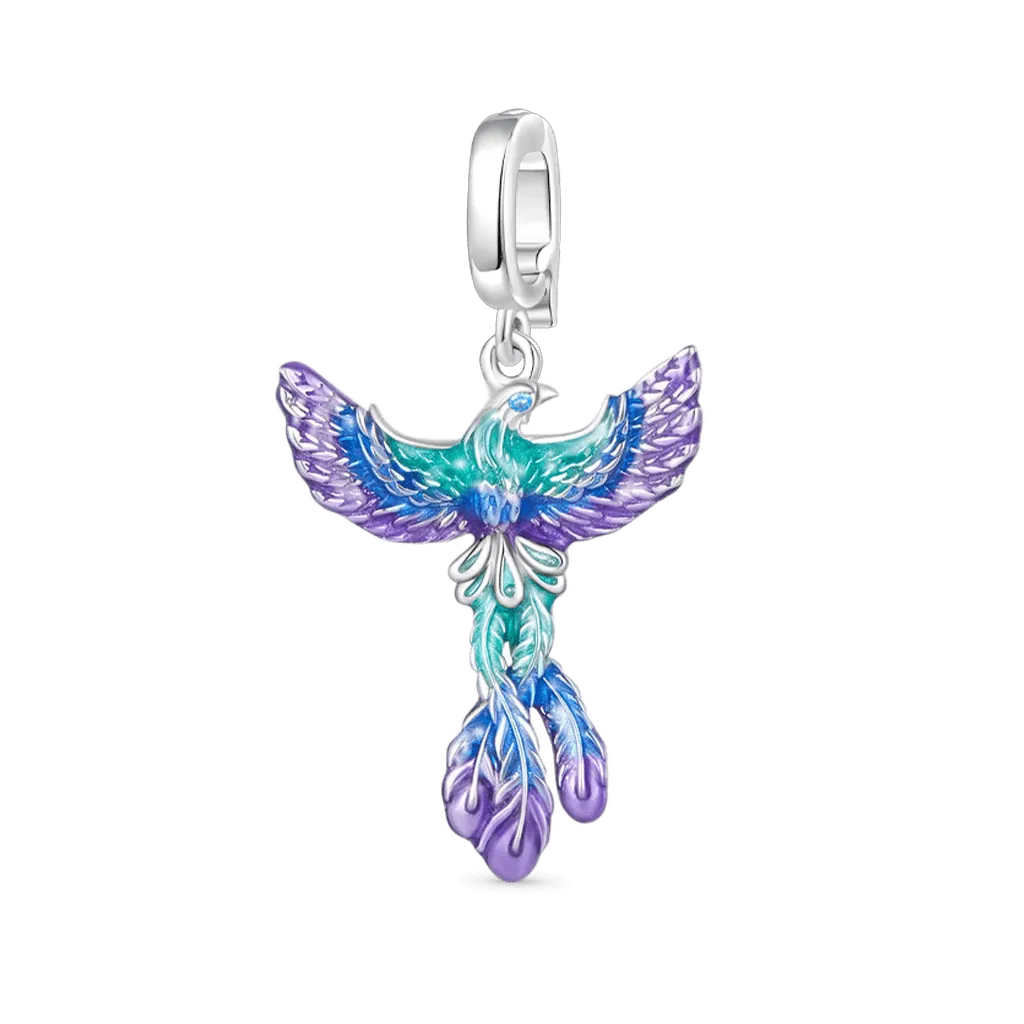 Charm a Fenice a Grappolo con Chiusura Staccabile