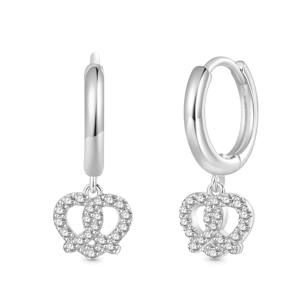 Gnoce Orecchini a Cerchio Pretzel