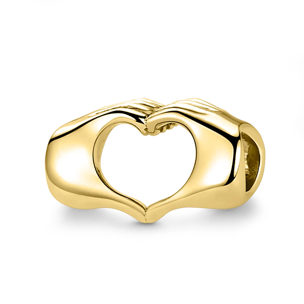 Gnoce "Per Sempre Nei Nostri Cuori" Charm Placcato Oro 18K