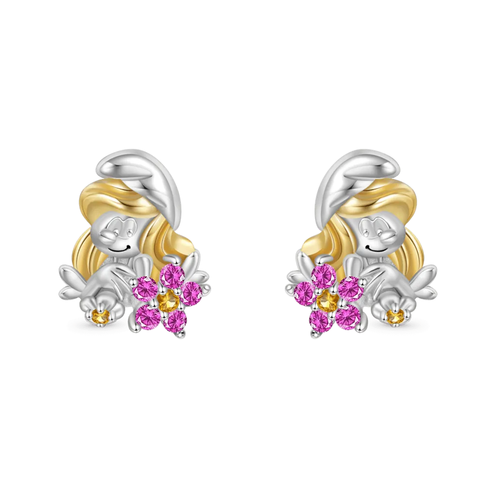 Gnoce Orecchini Puffo Dolce e Carina