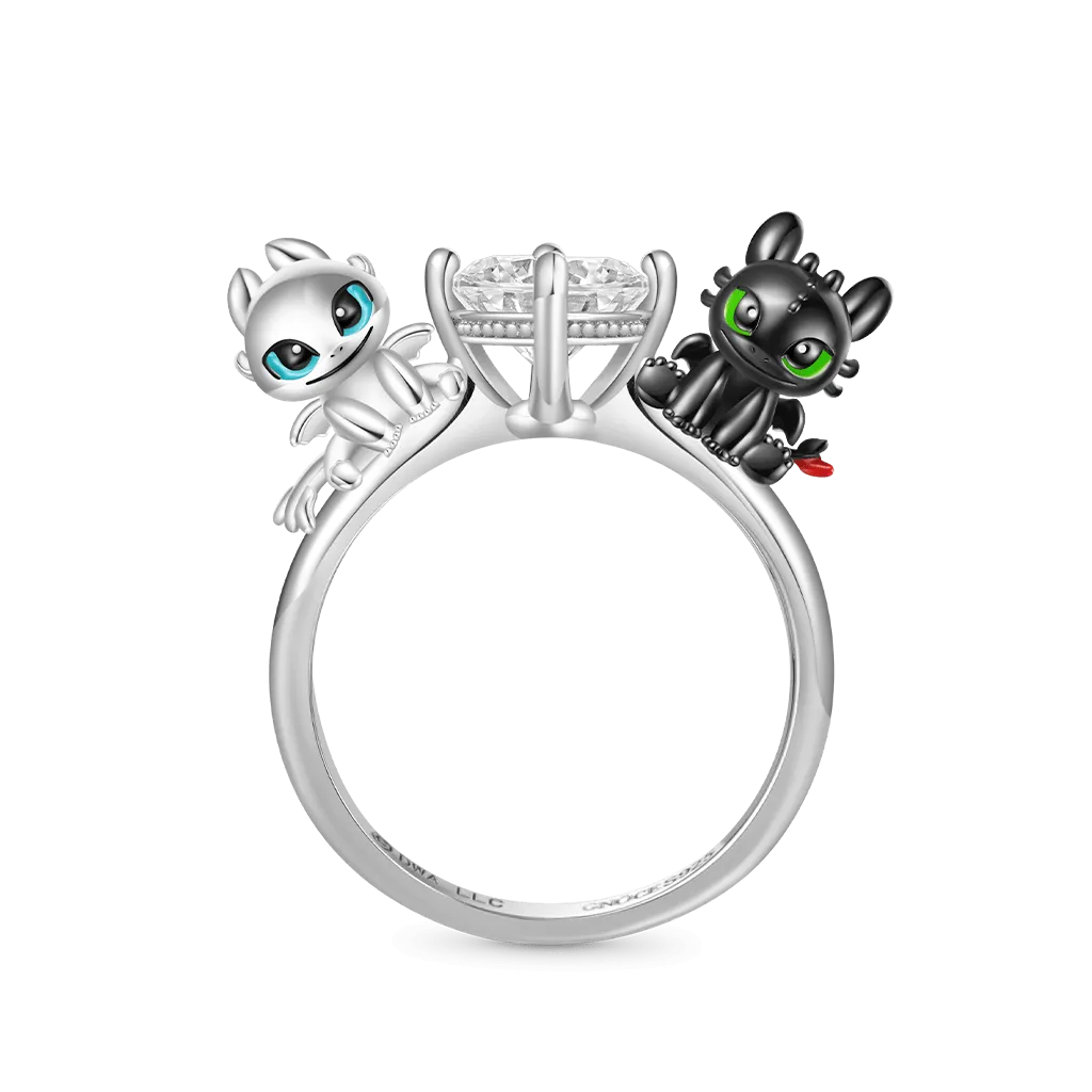 Gnoce 'Amore del drago' Anello Sdentato & Furia Chiara Come Addestrare il Tuo Drago