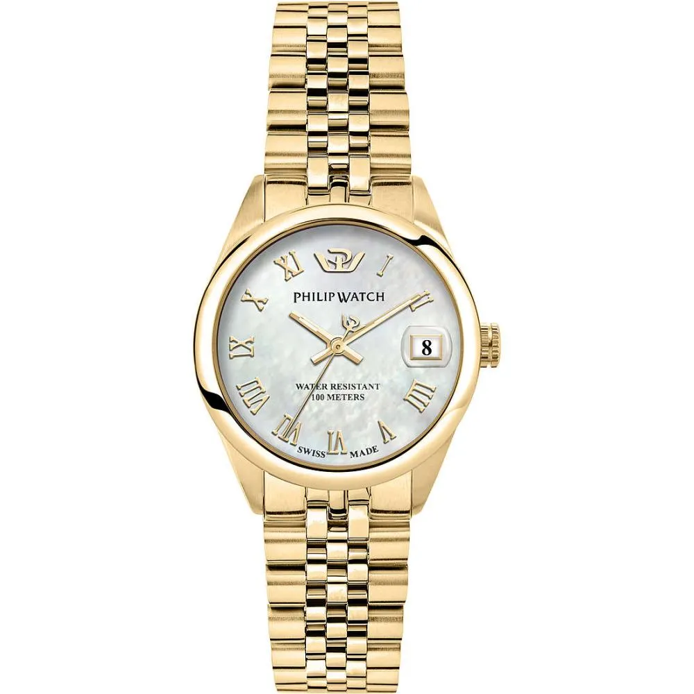 Orologio Donna PHILIP WATCH CARIBE R8253597621 Acciaio Gold Bianco SWISS MADE