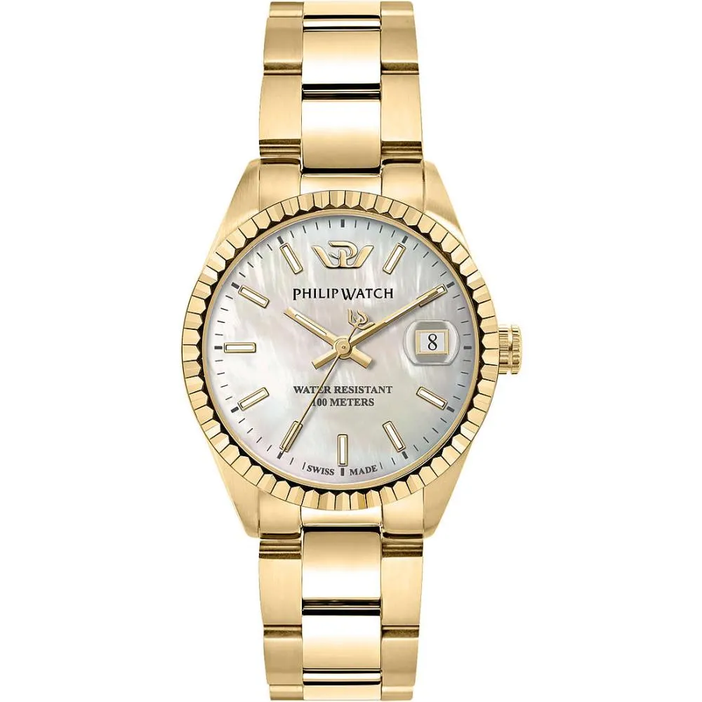 Orologio Donna PHILIP WATCH CARIBE R8253597617 Acciaio Gold Bianco SWISS MADE