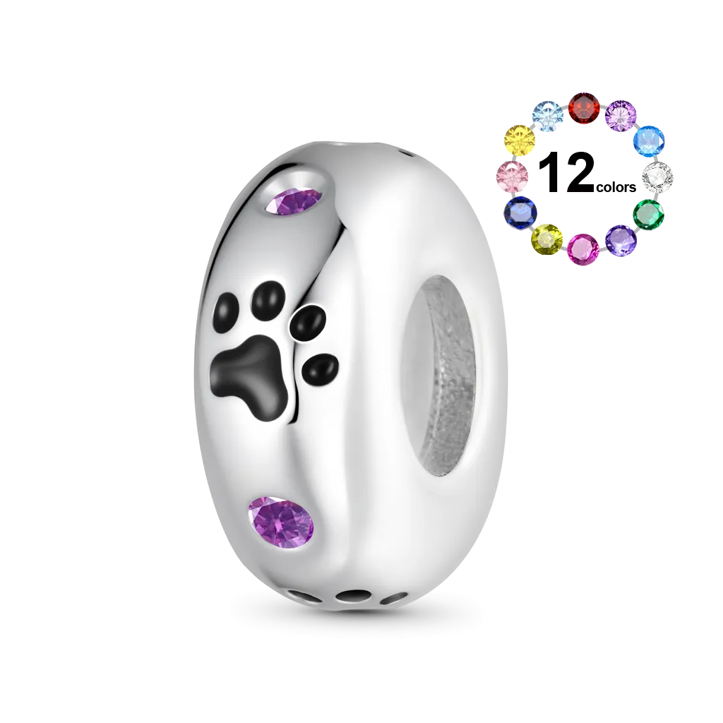 Gnoce Stopper Impronte di Zampe con Pietra Portafortuna