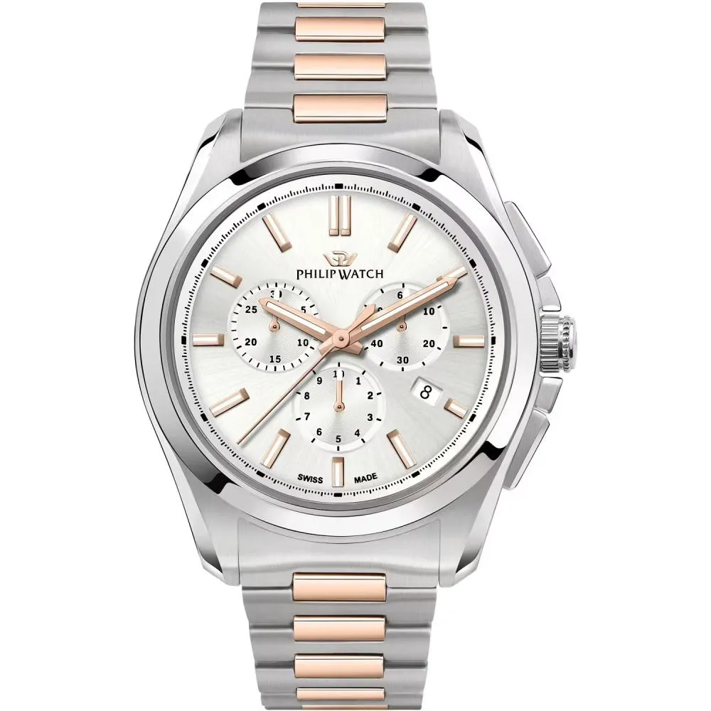 Orologio Uomo PHILIP WATCH AMALFI R8273618005 Chrono Acciaio Bicolor SWISS MADE