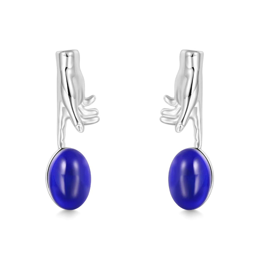 Gnoce Orecchini a Bottone Mano di Dio Unore