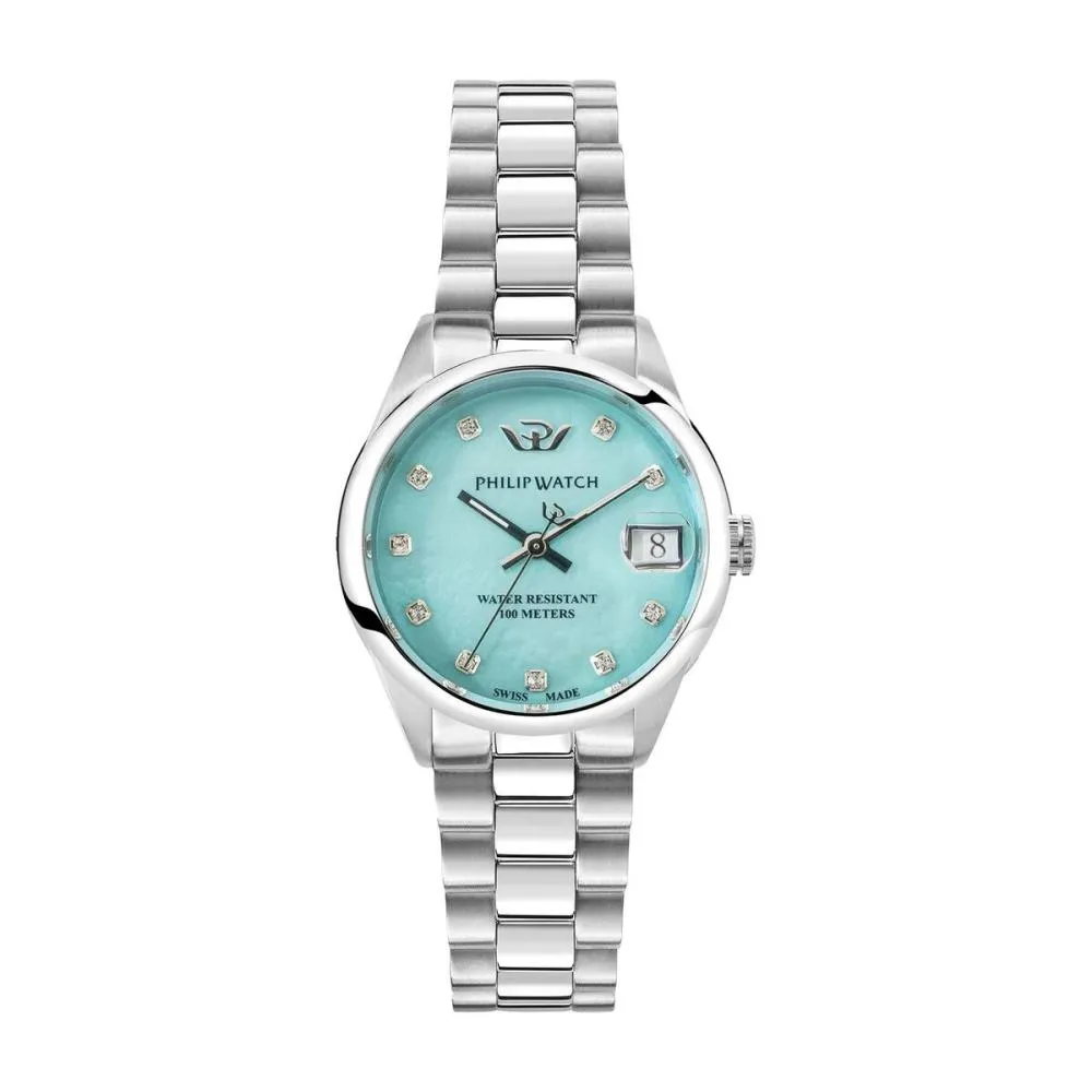 Orologio Donna PHILIP WATCH CARIBE R8253597628 Acciaio Turchese Diamanti