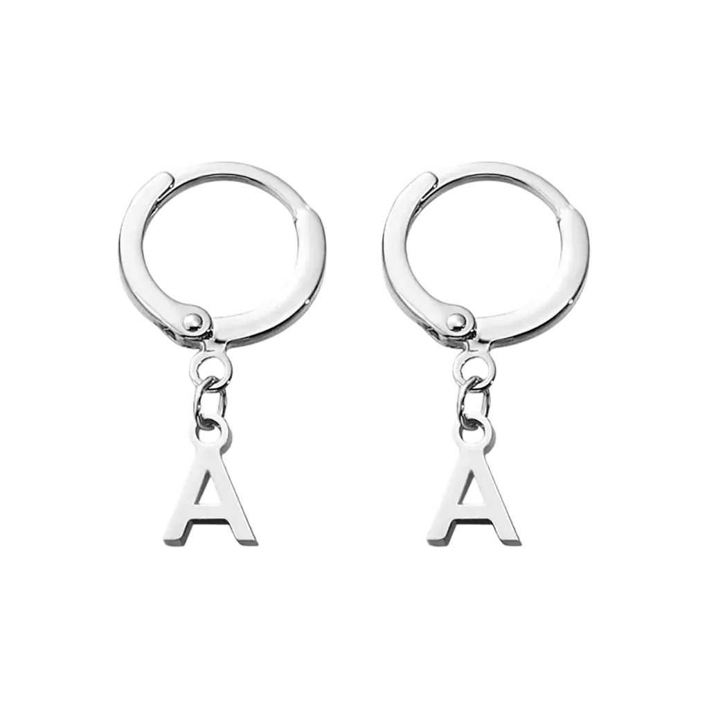 Gnoce Orecchini a Goccia Verticali Semplici con Nome Personalizzati