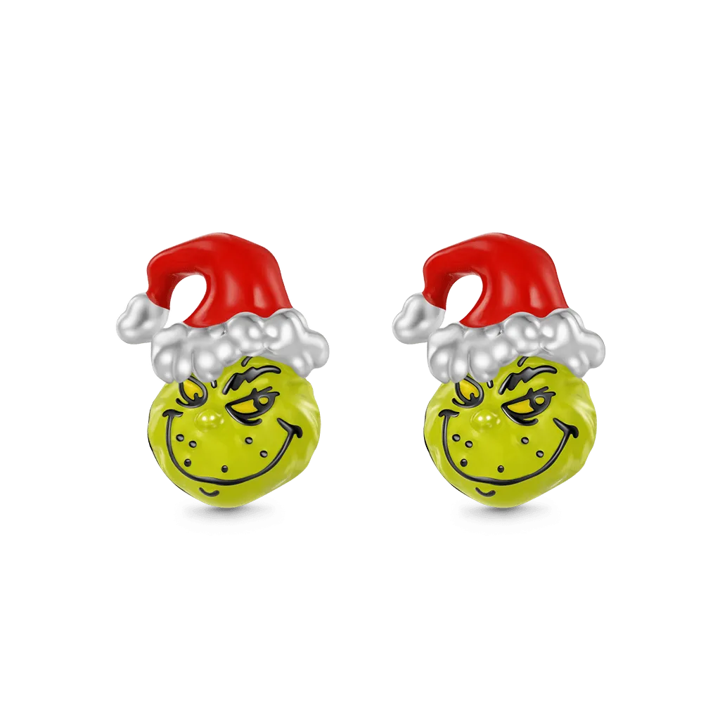 Gnoce Orecchini a Bottone del Grinch