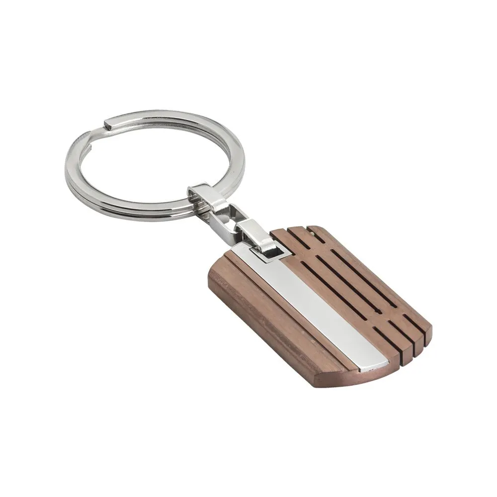 Portachiavi in acciaio e pvd rosato