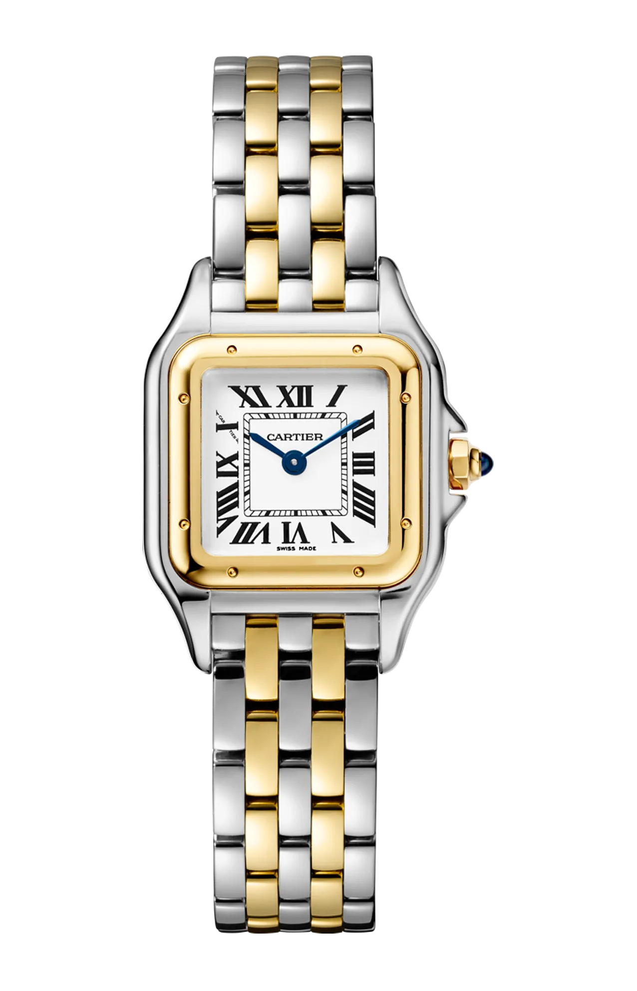 PANTHÈRE DE CARTIER, MODELLO PICCOLO, ORO GIALLO, ACCIAIO, QUARZO - W2PN0013