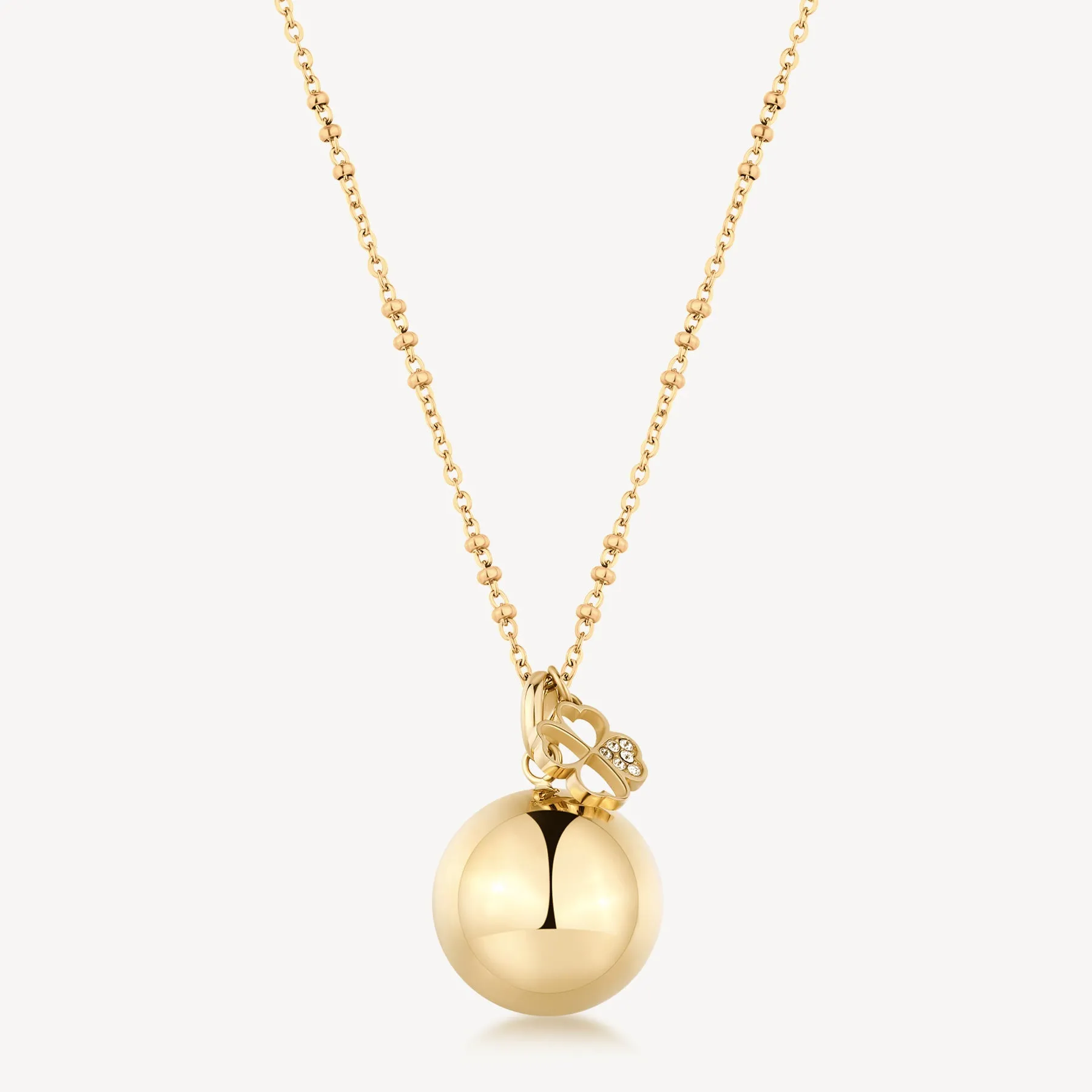 Collana Brosway donna Chakra Chiama Angeli quadrifoglio gold