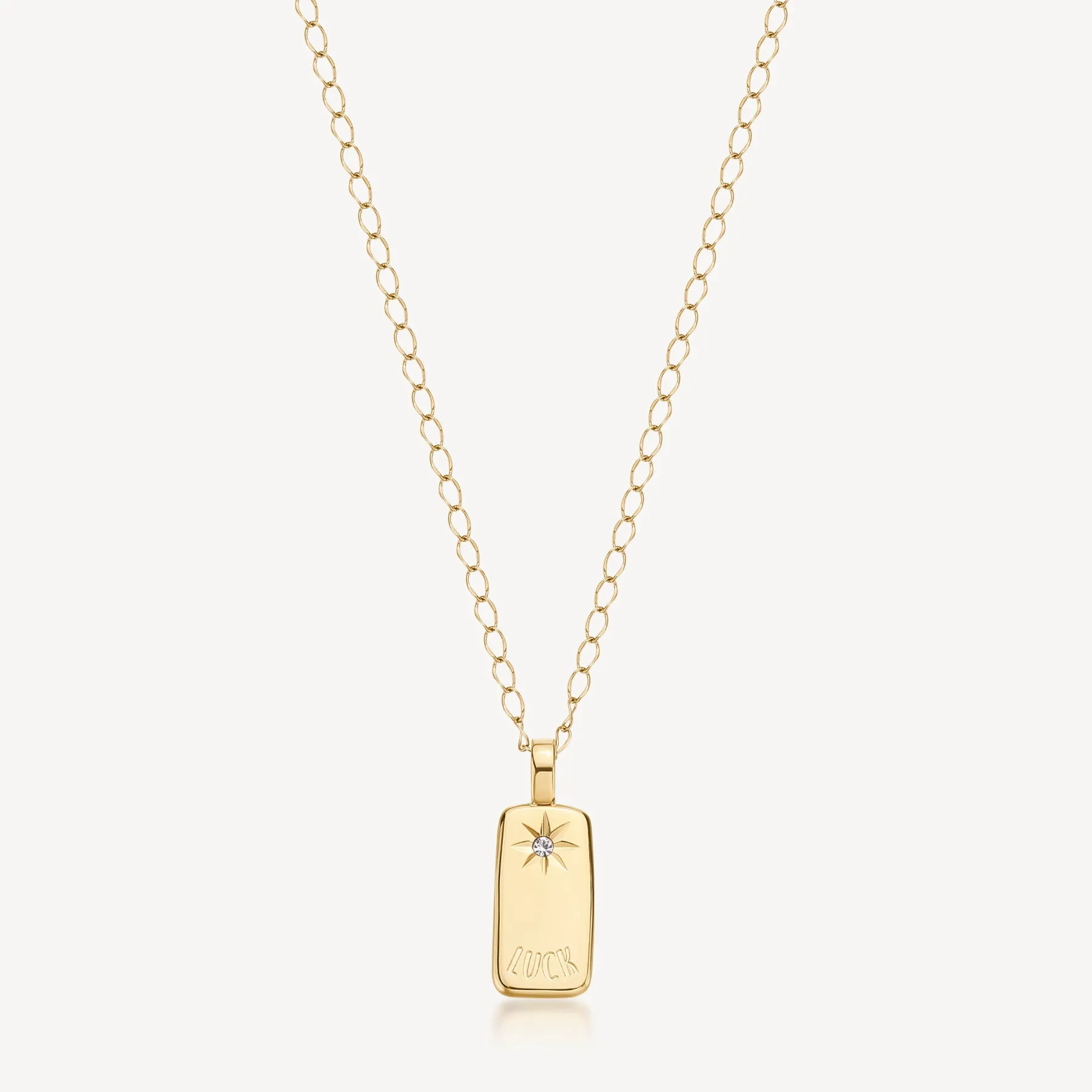 Collana Brosway Essential Piastrina Luck gold