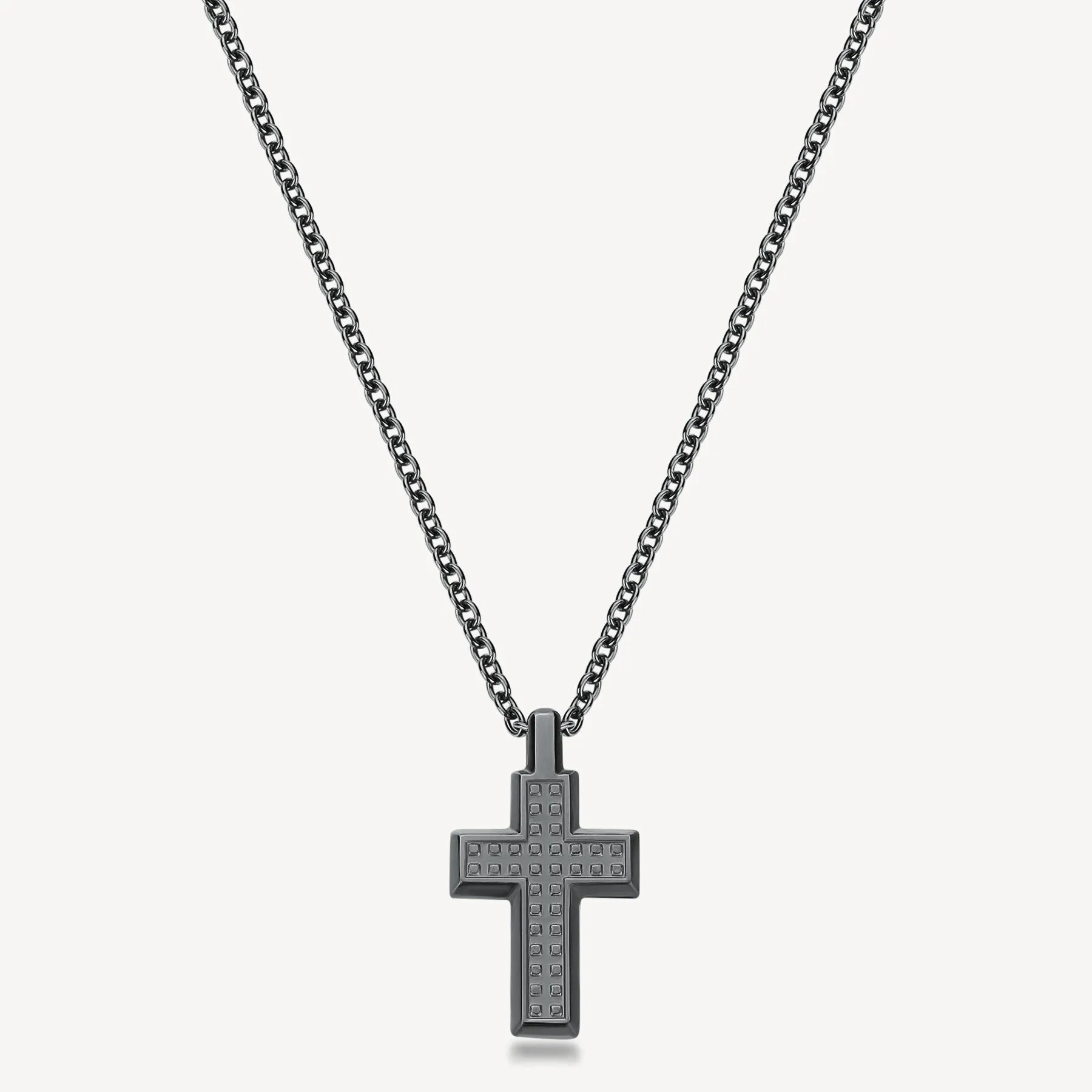 Collana Brosway uomo Bullet croce brunita