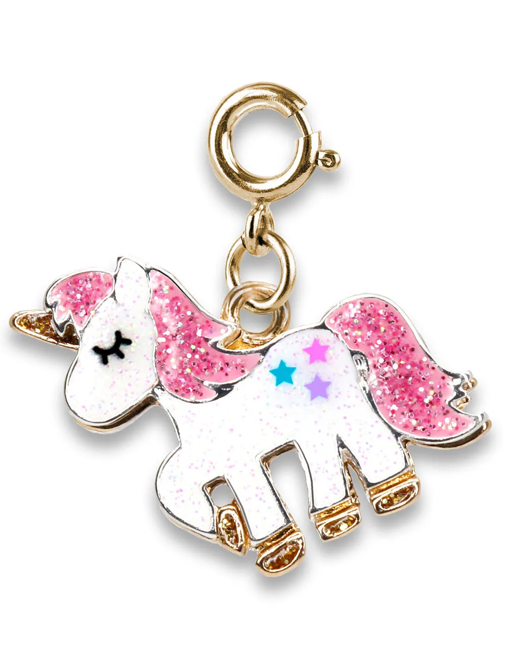 Ciondolo CharmIT! Unicorno glitter oro