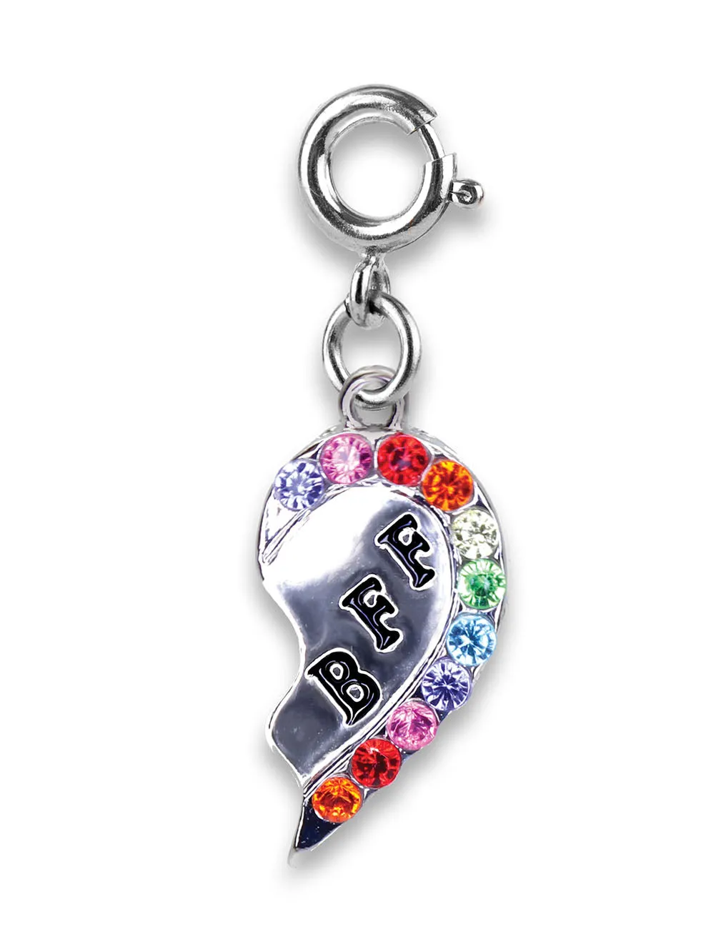 Ciondolo CharmIT! Cuore spezzato BFF argento