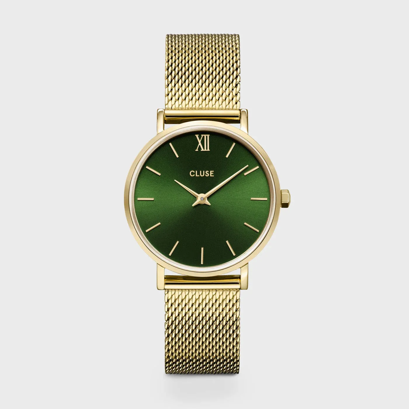 Orologio Cluse Minuit Mesh, Green, Gold Colour