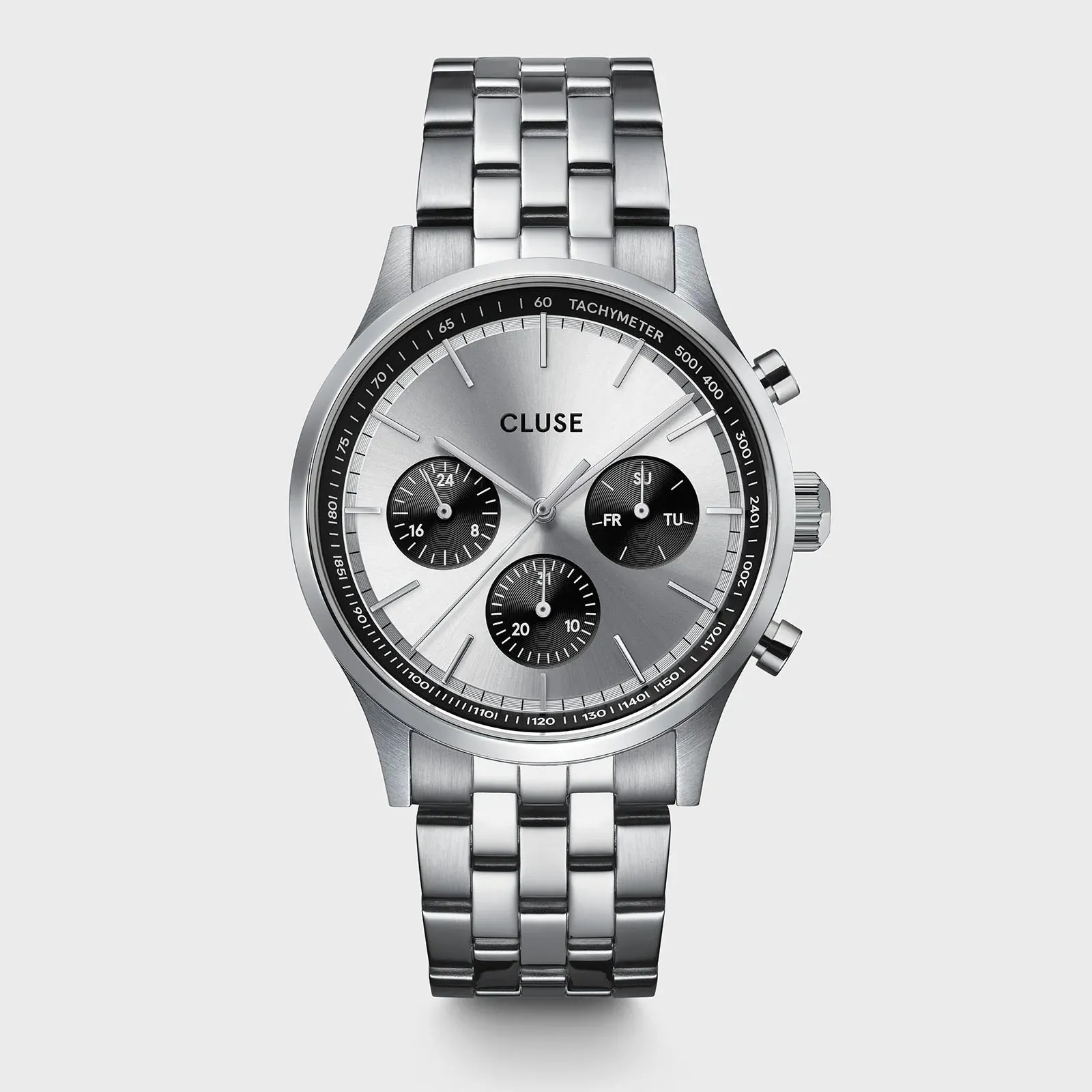 Orologio Cluse Anthéor Multifunction Watch Steel Silver, Silver Colour