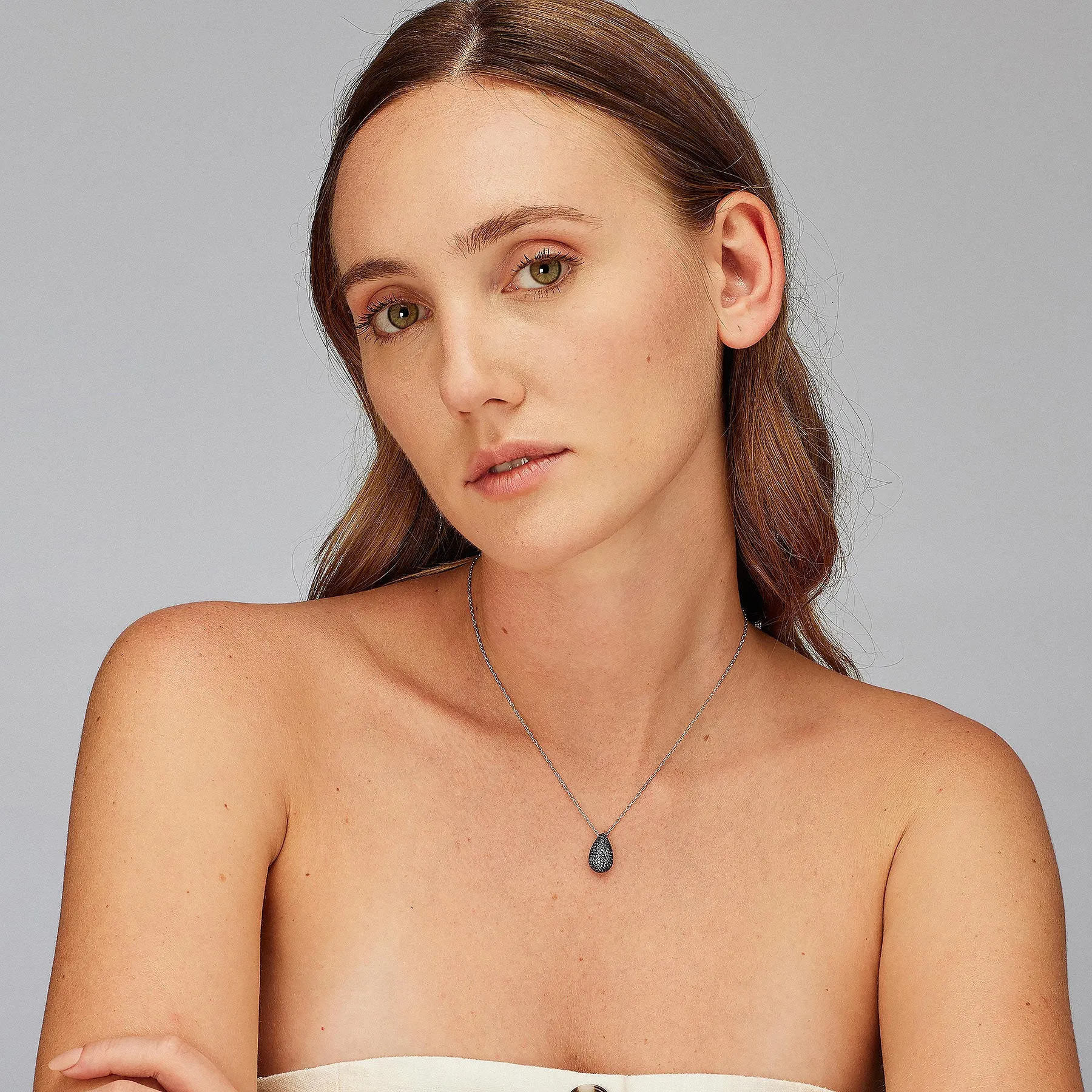 Collana Brosway Fancy Cloud light blue Goccia pavè