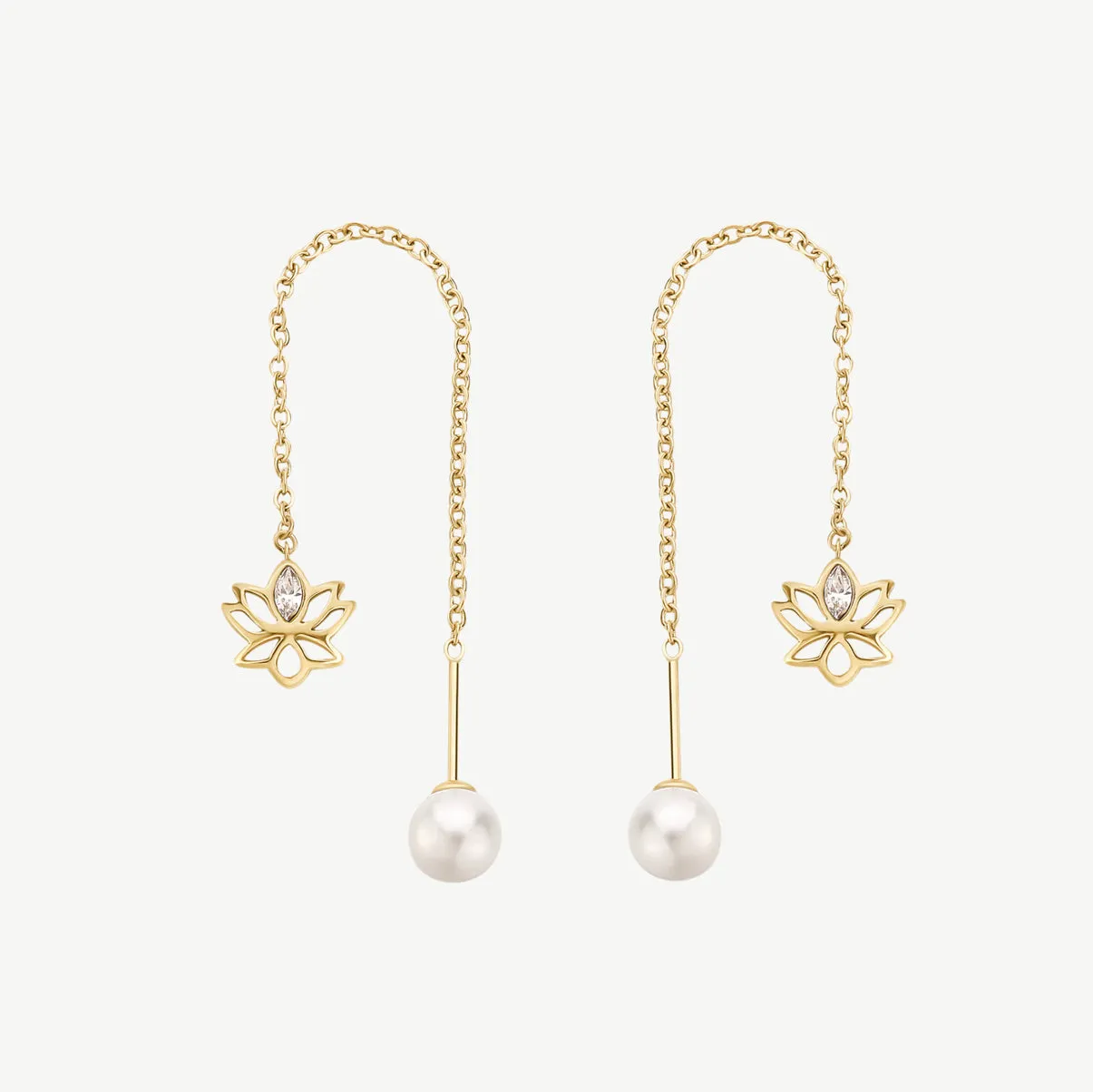 Orecchini donna Brosway Chakra Gold fiore di loto