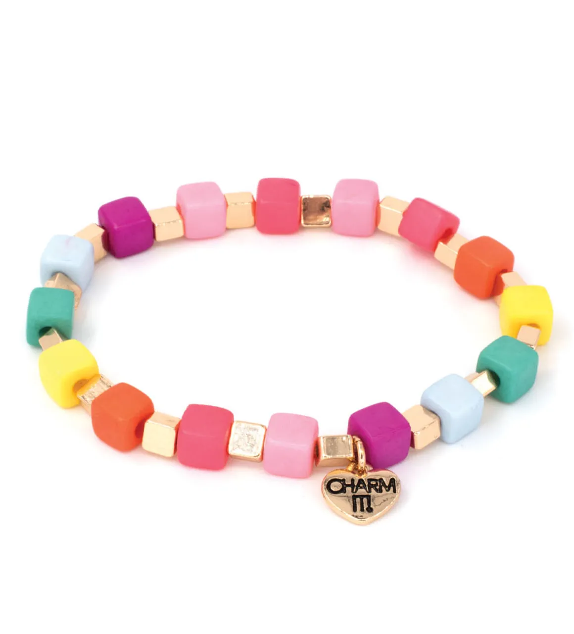 Bracciale CharmIT! Cubetti multicolore