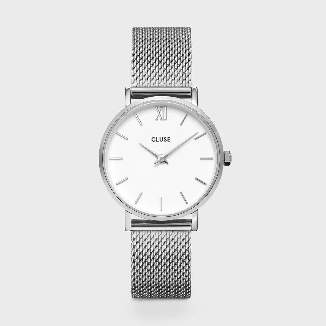 Orologio Cluse Minuit Mesh Silver