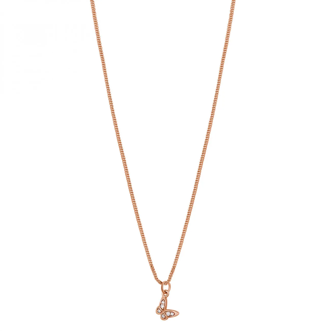 Collana Rosato farfalla