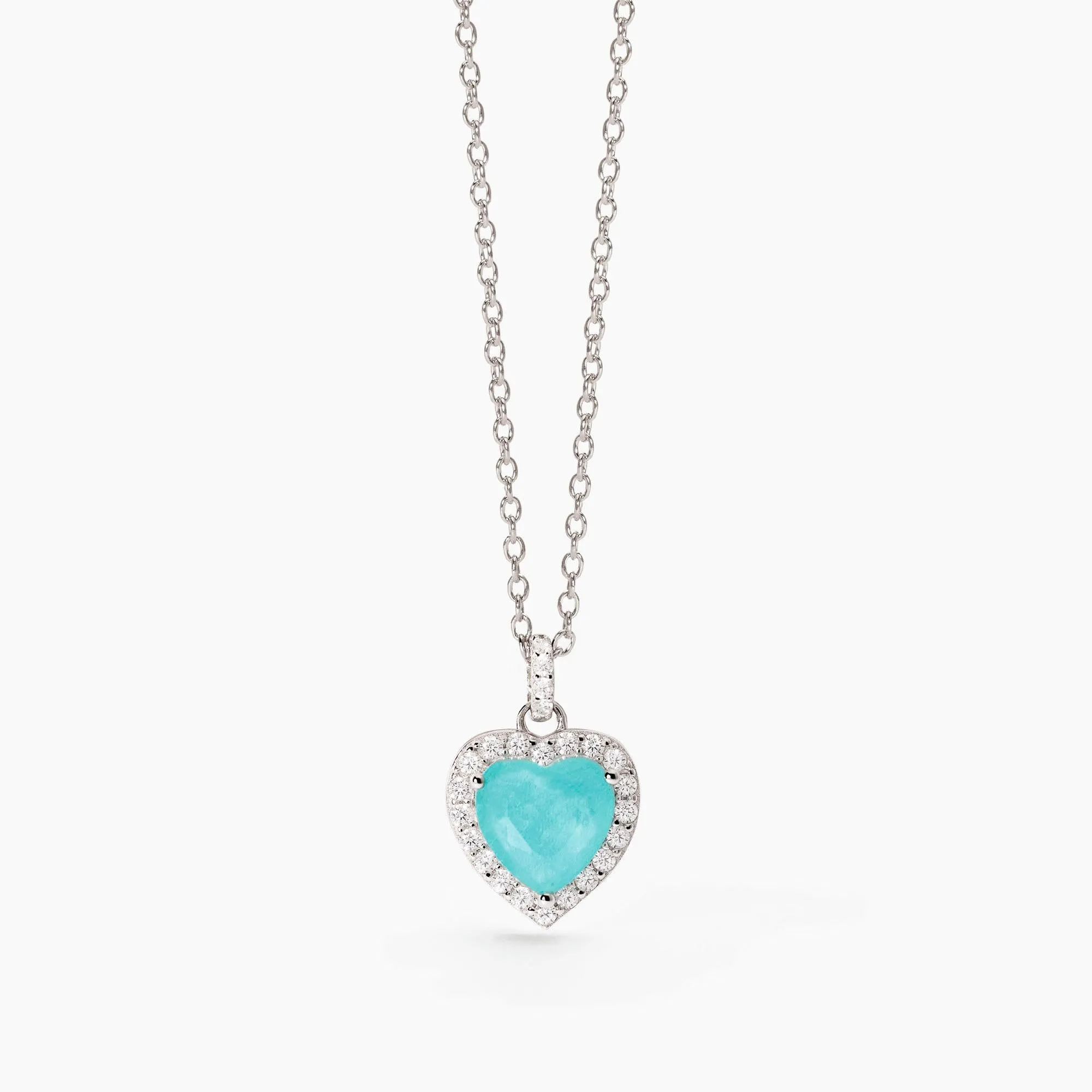 Collana donna Mabina con ciondolo cuore tiffany