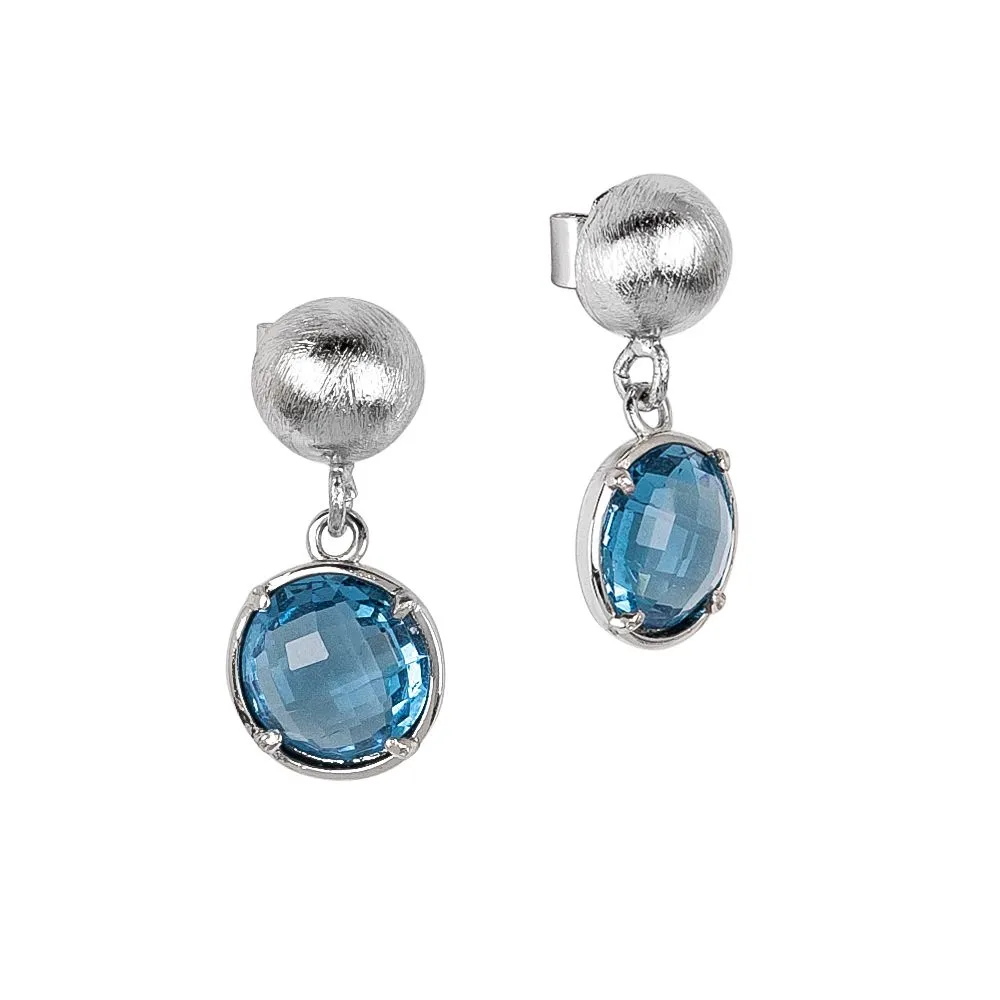 Orecchini con cristalli sky