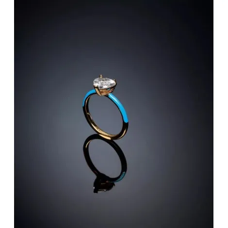 Anello Chiara Ferragni Love Parade Edizione Limitata Smalto Azzurro J19AVI35012