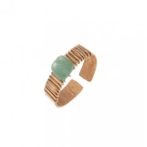 Anello Donna Alisia Carrie Avventurina Argento 925 Dorato AL2554