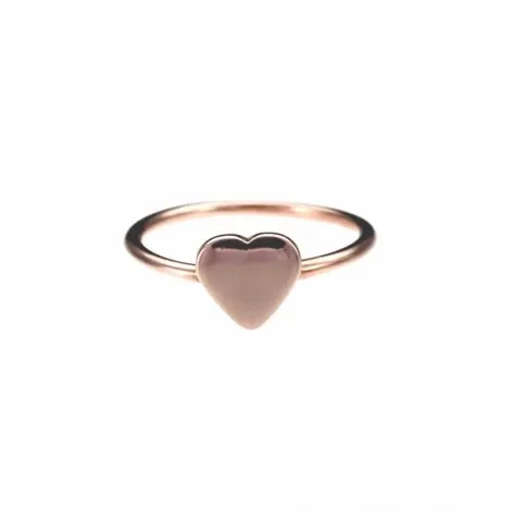 Anello Donna Cuore Oro Rosa 9k GACUO