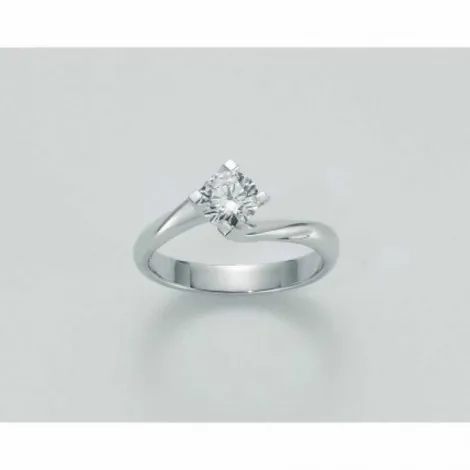 Anello Donna Miluna Solitario Diamante 0,15 ct Oro Bianco 18kt LID3246-015G7