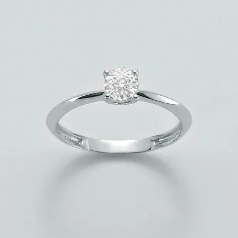Anello Donna Miluna Solitario Oro 9kt e Diamanti 0,03 ct LID3222X