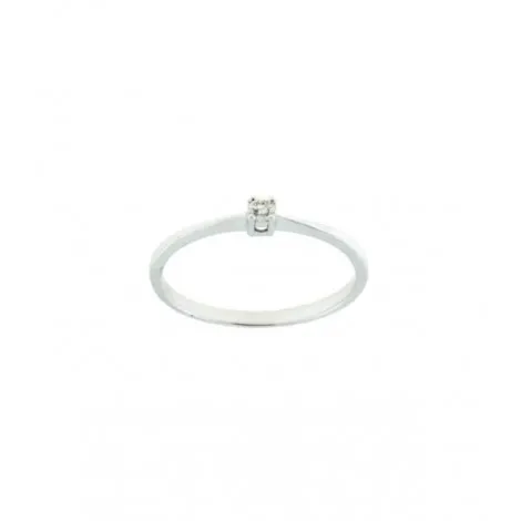 Anello Donna Raggi Solitario Diamante 0,05 G SI
