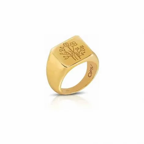 Anello OPS Icon Argento 925 Gold Fiori OPS-ICG10-08