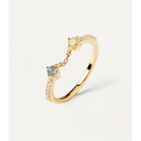 Anello PDPAOLA Juno Zena Gold Pietre Colorate AN01-652-12