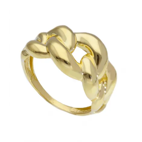 Anello Groumette Oro Giallo 9Kt