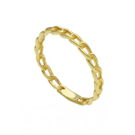 Anello Groumette Oro Giallo 9Kt Sottile