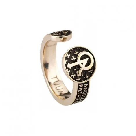 Anello Tuum Infinituum Angelo Argento Bronzato INFALA90B00